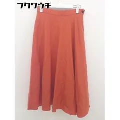 ◇ MACPHEE マカフィー トゥモローランド サイドジップ ロング フレア スカート サイズ34 オレンジ レディース  【中古】 【1202170003990】のサムネイル