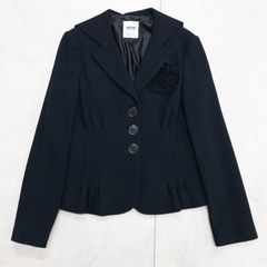 MOSCHINO モスキーノ ブラック パール付ダウンジャケット 36 - メルカリ