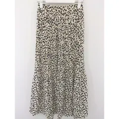 ◇ ◎ ●美品● fifth フィフス タグ付き そうがら ロング ギャザー スカート サイズ M アイボリー ブラック レディース  【中古】 【1204120006761】のサムネイル