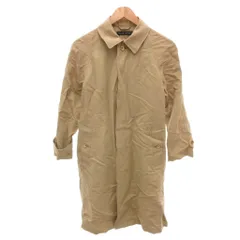 ラルフローレン RALPH LAUREN スプリングコート ステンカラーコート 比翼 ラグラン 麻 シルク混 9 ベージュ /YJ ■GY60