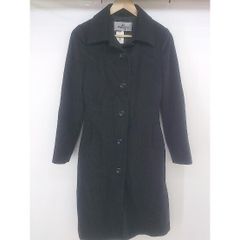 値下 Viaggio Blu 黒 ビアッジョブルー ウールロングコートサイズ2