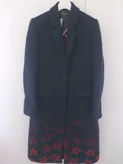 ■ TOMMY HILFIGER トミーヒルフィガー 星柄 長袖 ロング コート サイズ4 ネイビー レディース  【中古】 【1206010007698】のサムネイル