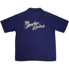 TENDERLOIN ロゴ ワッペン 刺繍 半袖 ワーク シャツ ネイビー S - メルカリ