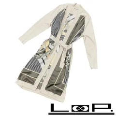 エルメス ■美品■  ツイルレーヌ ロングスリーブカーディガン ベルト付き シルク カシミヤ ベージュ #34 【530838】7のサムネイル
