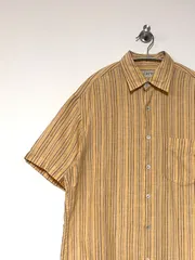 【J.CREW】90-00s ストライプリネンシャツ S ジェイクルー JCREW ヴィンテージ 古着