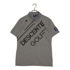 DESCENTE GOLF 半袖ポロシャツ ブラック×ホワイト 速乾L - メルカリ