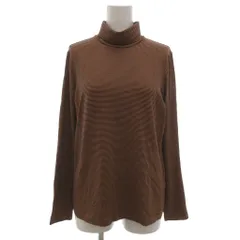 マッキントッシュ ロンドン MACKINTOSH LONDON 美品 Tシャツ ロンT カットソー 長袖 38 タートルネック ボーダー柄 黒 ブラック 茶 ブラウン /KB ■GY06のサムネイル