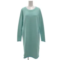 マッキントッシュ ロンドン MACKINTOSH LONDON 美品 ニット ワンピース タイトスカート 38 ラウンドネック ひざ丈 ポケット付き 長袖 青 ブルー /KB ■GY06のサムネイル