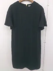 ◇ fredy emue フレディ エミュ フレアスリーブ ノーカラー 半袖 ミニ ワンピース サイズ36 ブラック レディース  【中古】 【1206240001961】のサムネイル