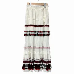 3.1 フィリップリム 3.1 phillip lim プリーツ フリル ティアード スカート 白 赤 黒 ホワイト レッド ブラック 0 ■GY41のサムネイル
