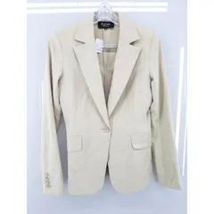 ◇ M-PREMIER エムプルミエ 1B 長袖 テーラード ジャケット 36 ベージュ レディース   【中古】 【1002796774614】のサムネイル