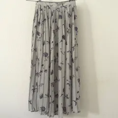 クラネ CLANE 花柄 プリーツスカートマキシ ロングのサムネイル