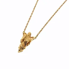 【中古】Carrera y Carrera カレライカレラ K18 デザインネックレス 天使 女性 17.9g 46㎝ 金 ゴールド アクセサリーのサムネイル