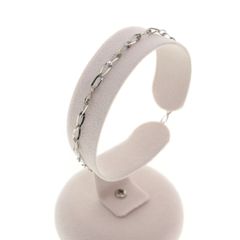 Pt850 ボールチェーン 2連 ブレスレット 20.5cm 女性用長めブレス 