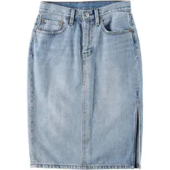 古着 リーバイス Levi's デニム ハーフ丈 タイトスカート レディースL相当/eaa619341のサムネイル
