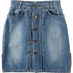 古着 リー Lee REGULAR FIT SKORT MID RISE 前開き デニム ハーフ丈 タイトスカート レディースL相当/eaa619342のサムネイル