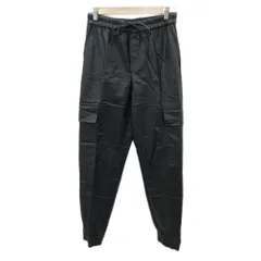 ザラ ZARA ジョガーパンツ ロング丈 S 黒 ブラック フェイクレザー /SM70 ■ECA003