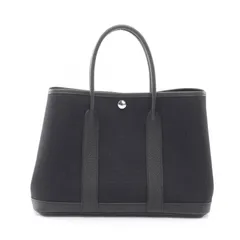 エルメス HERMES トートバッグ ガーデンパーティTPM ブラック キャンバス レザー ガーデンパーティTPM ブラック レディース Used Aのサムネイル