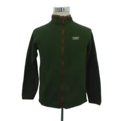 エルエルビーン L.L.BEAN フリースジャケット ボアジャケット ミドル丈 緑 グリーン スタンドカラー /HO13 ■ECA004