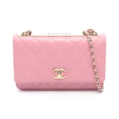 シャネル CHANEL ショルダーバッグ トレンディCC マトラッセ A80982 ピンク ラムスキン（羊革） トレンディCC マトラッセ チェーンウォレット レディース Used Aのサムネイル