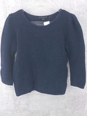 ◇ COS コス H&M コットン 七分袖 セーター USA XS EUR XS ネイビー * 【1002799313001】