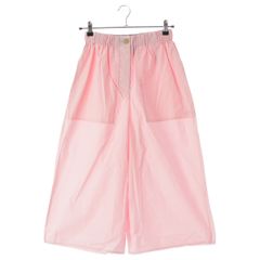 LOEWE ロエベ パウラズイビザ リネン100 クロップドパンツ ブルー 34 