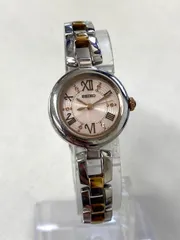 SEIKO セイコー V117-0CV0 腕時計 レディース ピンク文字盤 ソーラー 未稼働 hy042707