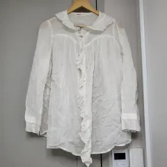 白 レース Kara ブラウス オーバーサイズ レイヤード