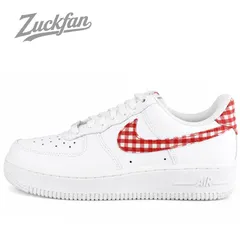 NIKE AIR FORCE 1 07 ESS TREND WHITE ナイキ エア フォース 1 07 エッセンシャル トレンド ホワイト 白 レッド 赤 レディース スニーカー 23.5cm U11115