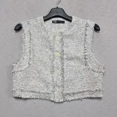 ZARA ツイード BEST レディース 55 0430