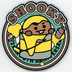 [중고] 코스터 SHOOKY(슈가) 페인트 트래버 코스터 [이치반 복권 BT21 ART 5th Anniversary] G상