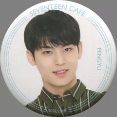 seventeen cafe ミンギュ 缶バッジ セブチカフェ - メルカリ