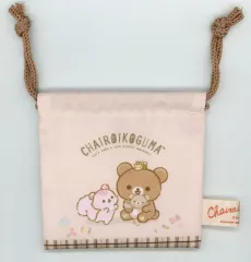 【中古】バッグ チャイロイコグマ＆サクラノコリス(ひもブラウン) ミニ巾着 「ネオ・リラッくじ Part12」 G賞