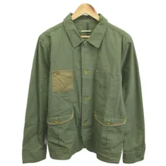 リーバイス Levi's コットンワークジャケット 上着 L カーキ 長袖 レギュラーカラー パッチポケット /SH ■ECC003