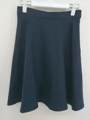◇ LAISSE PASSE レッセパッセ レースアップ 膝丈 フレア スカート サイズ36 ネイビー レディース  【中古】 【1206240010284】のサムネイル