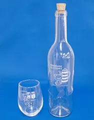 【中古】食器その他(キャラクター) ホワイト リラックマファクトリー ボトル＆グラスセット 「リラックマ」