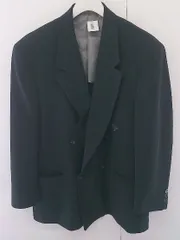 ◇ Roberta di Camerino ロベルタディカメリーノ ネーム刺繍あり 4B 長袖 テーラード ジャケット サイズM ブラック メンズ  【1207010001501】のサムネイル