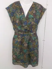 ◇ allureville アルアバイル 総柄 カシュクール フレンチスリーブ 膝丈 ワンピース サイズ2 マルチ レディース  【中古】 【1207040007009】のサムネイル