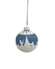 WEDGWOOD ウェッジウッド ホリデイ オーナメント DRESSING THE TREE CHRISTMAS BAUBLE 中古 D4のサムネイル