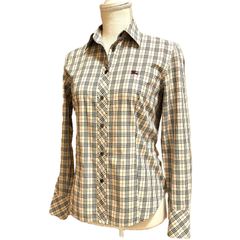 Burberry Blue label♡チェック柄 長袖シャツ ボタンダウン - メルカリ