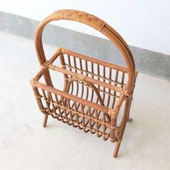 Kazama ラタン マガジンラック 籐家具 収納 カザマ - メルカリ