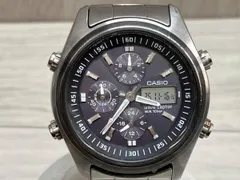 ［現状品］CASIO WVQ-500 電波ソーラー ケースサイズ 3.5cm ベルト長さ 14cm 風防キズ／ベルト短め／全体小傷