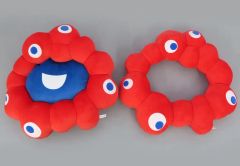 EXPO2025 ミャクミャク なりきりクッション ロゴマーク 4個セット