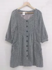 ◇ ARROW アロー 八分袖 ミニ ワンピース サイズM グレー レディース P  【中古】 【1208310005121】のサムネイル