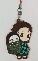 [중고] 잡화 슌몬 탄지로 & 썰문 禰豆子 [귀멸의 칼날 멸!캡슐 고무 마스코트 10]