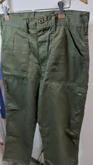 h199◆美品 GUNG HO ガンホー◆ミリタリーパンツ モスグリーン Lサイズ  裏地なしウエスト84cmのサムネイル