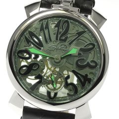 良品】ガガミラノ クリスタル45mm 8060.CY.04 箱保付メンズ腕時計 