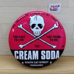 CREAM SODA (クリームソーダ) 丸型ディスプレイ プレート看板 原宿
