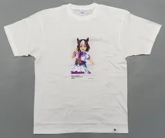【中古】Tシャツ スペシャルウィーク/集合(ドット) オリジナルTシャツ ホワイト XLサイズ 「ウマ娘プリティーダービー」 Google Play 大感謝祭2025 ダイヤモンド・プラチナ会員限定 ゲーム登録先着プレゼント