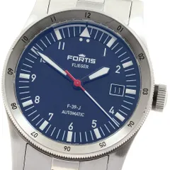 フォルティス FORTIS F422.0007 F-39-J フリーガー デイト 日本限定50本 自動巻き メンズ 箱・保証書付き_919541のサムネイル
